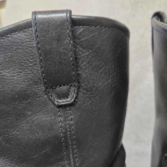 Hytest Mens Wellington Leather Work Boots Size 10 Slip Resistant Steel Toe - Picture 7 of 16